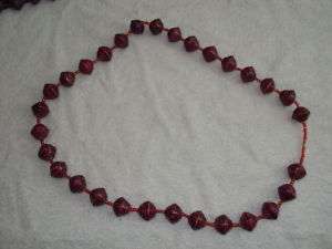 African Jewelry Kenya Paper Beads Necklace paper 1  