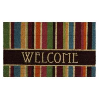Target Home™ Striped Welcome Coir Doormat   Brown (1.5x2.5 