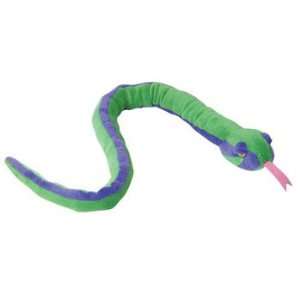   Adventure Planet Plush   GREEN AND PURPLE SNAKE ( 36 inch ): Toys