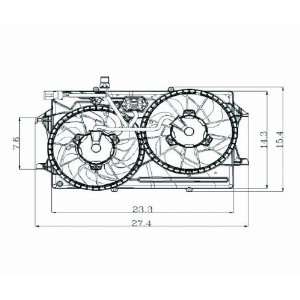   CONDENSOR COOLING FAN ASSEMBLY, 2.0L WITH AIR CONDITIONING Automotive