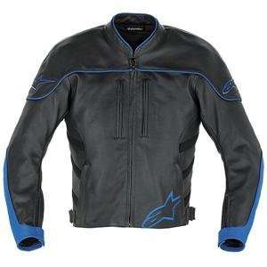  Alpinestars Halo Leather Jacket   60/Blue: Automotive