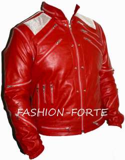Micheal Jackson Beat it Vintage Leather Jacket3XL  5XL  