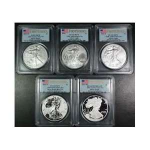  2011 American Eagle 25th Anniversary Silver Coin Set First 