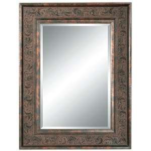  Floral Bounty Wall Mirror in Antique Cherry Gold