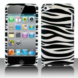 Cell Phone Black/White Zebra Protective Case Faceplate Cover for Apple 