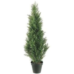   : Pack of 4 Potted Artificial Cedar Topiary Trees 3 Home & Kitchen