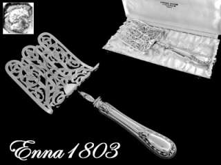 Superb French Sterling Silver Asparagus Server w/box  