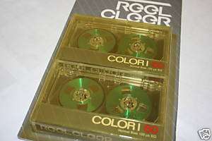 Reel Clear Green Reel to Reel Cassette Tapes  