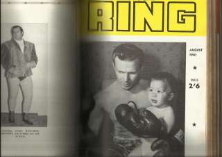   Bound Volume of complete year Australian Ring boxing Magazine  