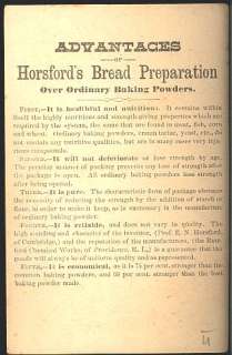 Victorian Trade Card Advertising 1890s Baby Girl Horsfords Bread 