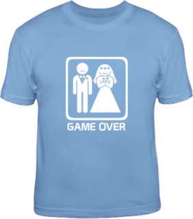 GAME OVER sad groom wedding bachelor funny stag T Shirt  