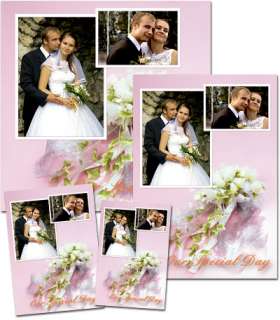 WEDDING Digital Templates PHOTOSHOP Backgrounds FRAMES  