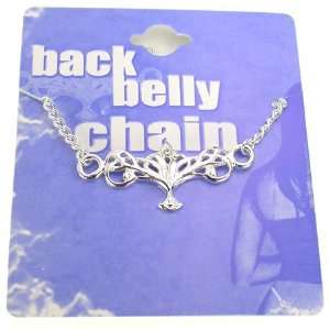    Intricate Designed Back Belly Chain Pierceless Body: Jewelry