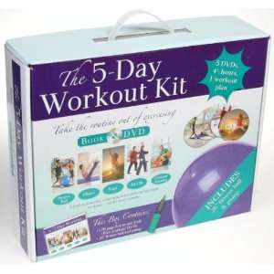 The 5 Day Workout Kit / DVD, Book, Fitness Ball, Yoga & Exercise Plan 