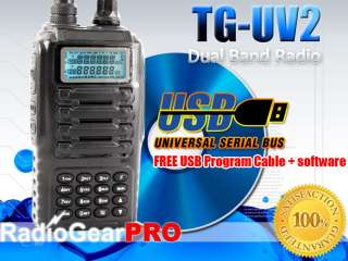 Quansheng TG UV2 Dual Band radio +Earpiece + USB Cable  