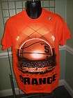Syracuse Orangeman Threat Level ORANGE Basketball Court T Shirt sz XL