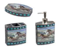   Wild Horses Running Free Bath Accessories Bathroom Collection ~ Choice