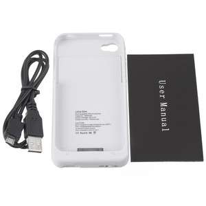 1900mah External Backup Battery Charger Pack Case For iPhone 4G  