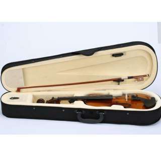 Natural Acoustic Violin + Case + Bow + Rosin 1/2 Size  