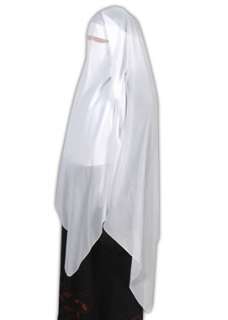 White triangle niqab veil Hijab burqa islamic clothes  
