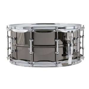  Ludwig Black Beauty Snare Drum with Tube Lugs   6 1/2 x 