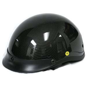 Motorcycle Street Bike Scooter Half Face Vespa Helmet Carbon Fiber 