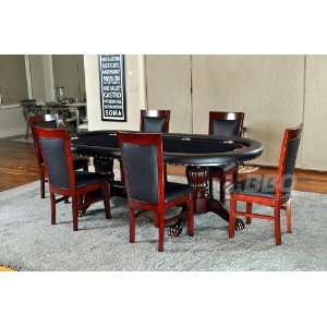   Table Suited Speed Red + 6 Matching Dining Chair Combo Furniture