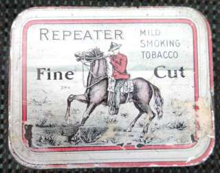 vintage/antique REPEATER TOBACCO TIN montreal canada  