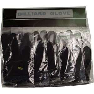  Sterling Black Billiard Gloves, Card of 12: Sports 