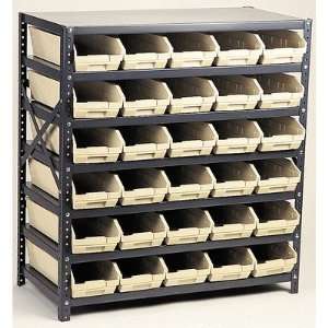 com Economy Shelf Storage Units (39 H x 36 W x 12 D) with Bins Bin 