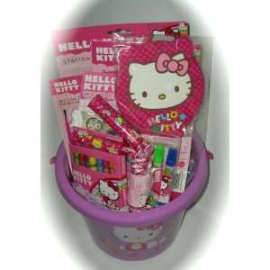 Hello Kitty Basket of Fun Gift Pail Great for Easter Basket, Birthday 