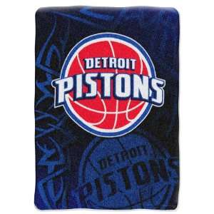   Pistons Colorful Raschel Blanket Throw   60x80
