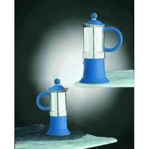 Reflex Blue 6 Cup Espresso Maker by Regina Kitchen 
