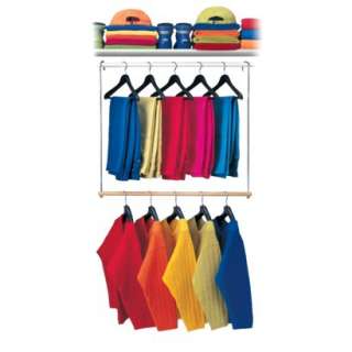 Double Hang Closet Organizer   Chrome.Opens in a new window