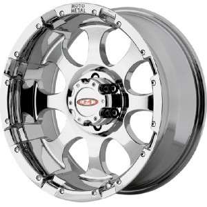 17 inch Moto Metal 955 chrome wheels rims 6x5.5 6x139.7  