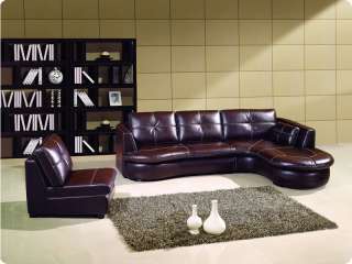 Modern sofa chaise chair leather sectional set couch  