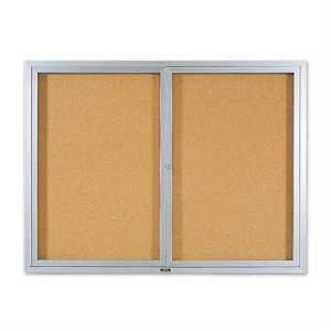  Deluxe Enclosed Bulletin Boards   Aluminum Frame Size 36 