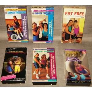  Tony Little Set of 6 VHS Videos, Target Training, Abdominal Muscle 