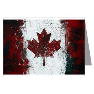    Greeting Card Canadian Canada Flag Painting HD: Everything Else