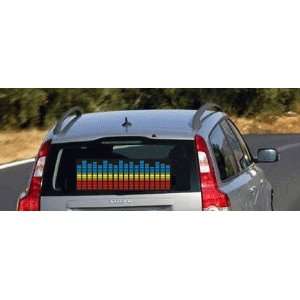   music Activated Car Stickers Equalizer Glow Yellow Light for cars