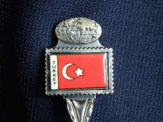 TURKEY FLAG Crescent Moon Collector Souvenir SPOON NEW  