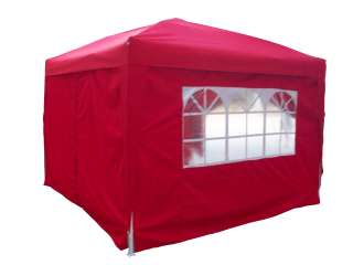 Peaktop 10x10 EZ Pop Up Party Tent Canopy Gazebo Red  