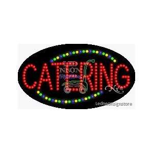 Catering LED Sign 15 inch tall x 27 inch wide x 3.5 inch deep outdoor 