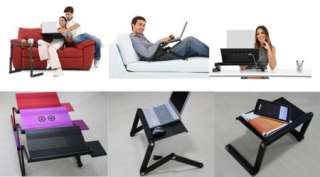 ALUMINUM Portable Folding Laptop Table. 360 legs lay in bed . K6 