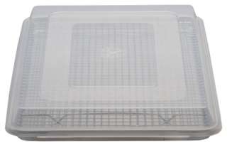 1set 13 x 18 jelly roll pan+cover+wire cooling rack  