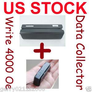 magnetic stripe credit card reader writer w portable collector 