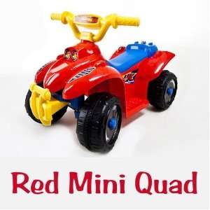 My First Quad Kids Ride on Battery Power Quad   Red 4 Wheels ATV   New 