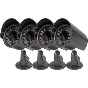   WEATHERPROOF COLOR NIGHT VISION SURVEILLANCE CAMERAS WITH MICROPHONE