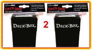 Ultra Pro DECK BOXES BLACK Card Holder mtg wow yugioh 80 160 card 