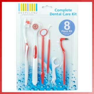 Piece Dental Care Tooth Brush Kit Floss Stain Tongue Picks Teeth 
